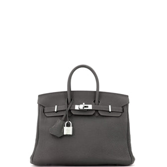 Hermes Birkin Handbag Vert Maquis Togo with Palladium Hardware 25