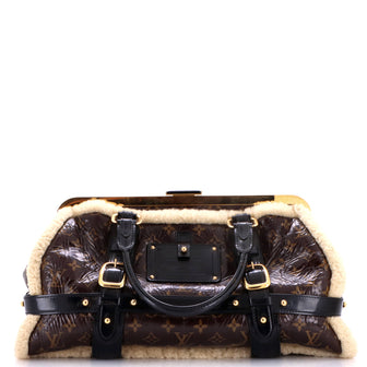 Louis Vuitton Storm Handbag Limited Edition Monogram and Shearling