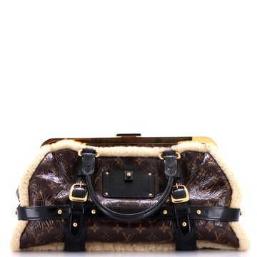 Louis Vuitton Storm Handbag Limited Edition Monogram and Shearling