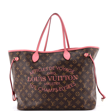 Louis Vuitton Neverfull Tote Limited Edition Ikat Monogram Canvas with Leather GM