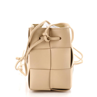 Bottega Veneta Cassette Bucket Bag Maxi Intrecciato Leather Mini