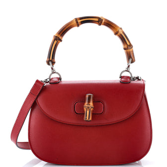 Gucci Bamboo 1947 Top Handle Bag Leather Medium