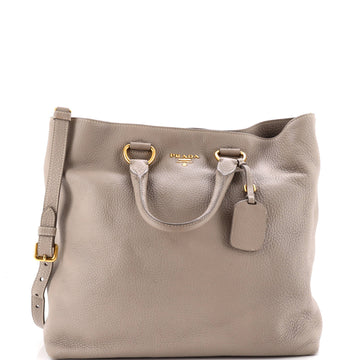 Prada Convertible Shopper Tote Vitello Daino Large