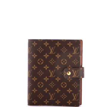 Louis Vuitton Ring Agenda Cover Monogram Canvas GM