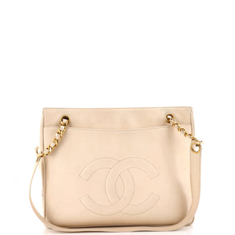 Chanel Vintage CC Shopping Tote Lambskin Medium