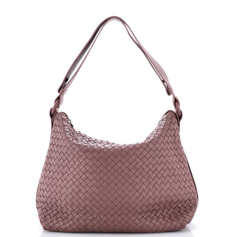 Bottega Veneta Zip Shoulder Bag Intrecciato Nappa Large