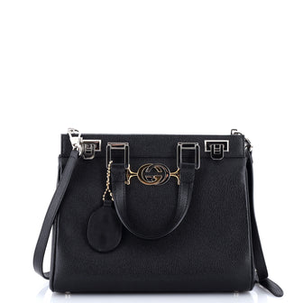Gucci Zumi Top Handle Bag Leather Small