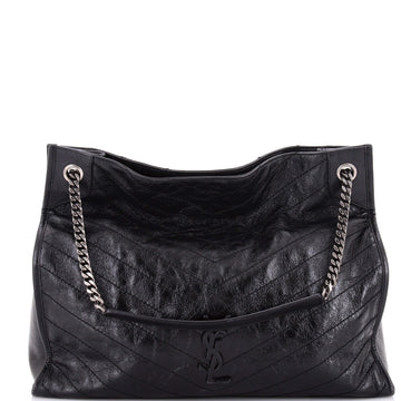 Saint Laurent Niki Shopping Tote Matelasse Chevron Leather Large