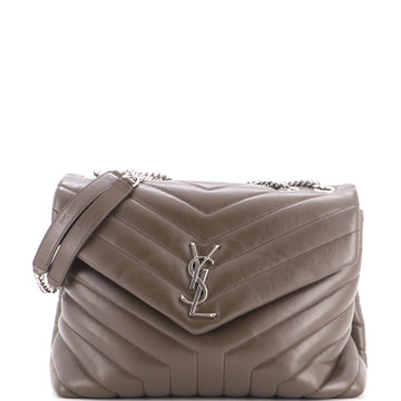 Saint Laurent Loulou Shoulder Bag Matelasse Chevron Leather Medium