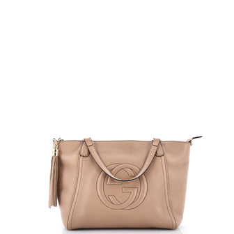 Gucci Soho Convertible Top Handle Bag Leather Small