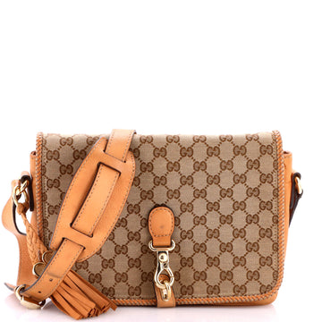 Gucci Marrakech Messenger Bag GG Canvas with Leather Medium