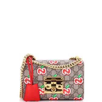 Gucci Padlock Shoulder Bag Printed GG Coated Canvas Small