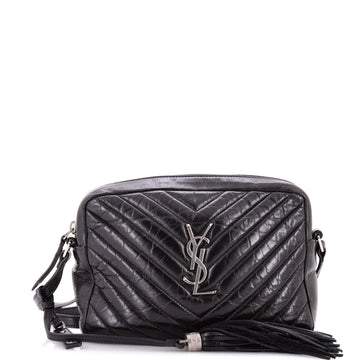 Saint Laurent Lou Camera Bag Matelasse Chevron Leather Small