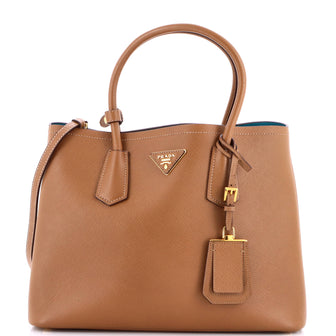 Prada Cuir Double Tote Saffiano Leather Medium