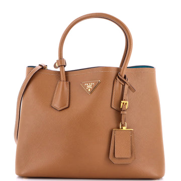 Prada Cuir Double Tote Saffiano Leather Medium