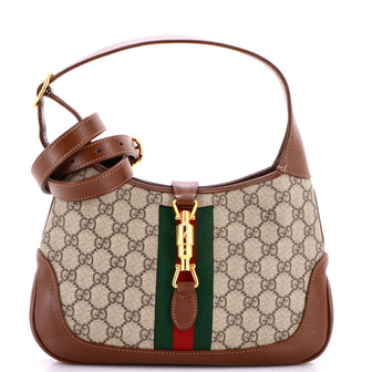 Gucci Jackie 1961 Hobo GG Coated Canvas Small