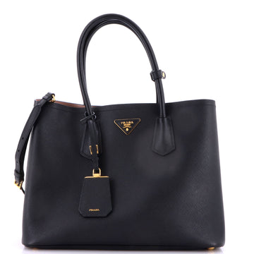 Prada Cuir Double Tote Saffiano Leather Large