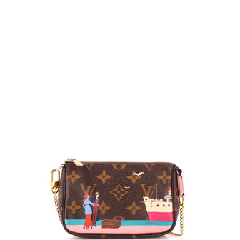 Louis Vuitton Pochette Accessoires Limited Edition Monogram Canvas Mini