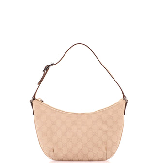 Gucci Vintage Pochette Shoulder Bag GG Canvas Small