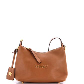 Versace Tag Hobo Leather
