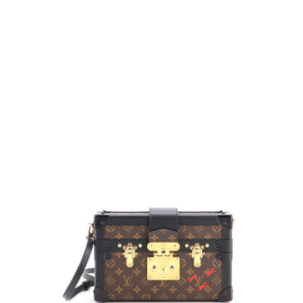 Louis Vuitton Petite Malle Handbag Monogram Canvas