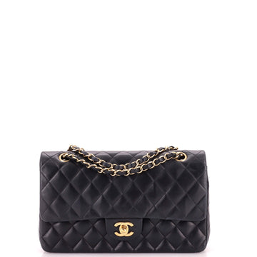 Chanel Vintage Classic Double Flap Bag Quilted Lambskin Medium