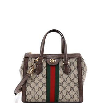 Gucci Ophidia Top Handle Tote GG Coated Canvas Small