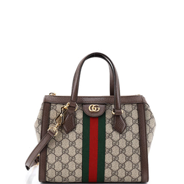 Gucci Ophidia Top Handle Tote GG Coated Canvas Small