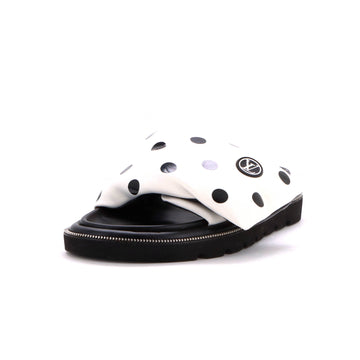 Louis Vuitton Women's Pool Pillow Comfort Mule Sandals Polka Dot Print Satin