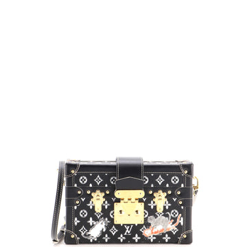 Louis Vuitton Petite Malle Handbag Limited Edition Grace Coddington Catogram Canvas