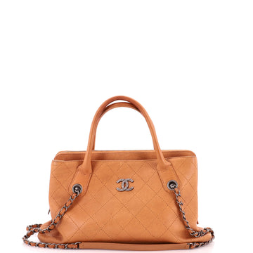 Chanel Urban Shopping Tote Quilted Caviar Small