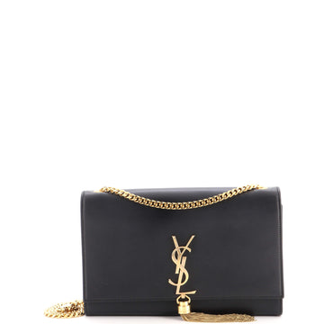 Saint Laurent Classic Monogram Tassel Crossbody Bag Leather Medium
