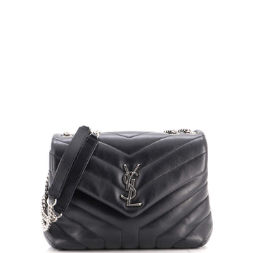 Saint Laurent Loulou Shoulder Bag Matelasse Chevron Leather Small