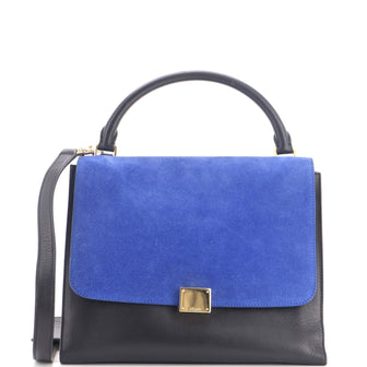 Celine Tricolor Trapeze Bag Suede Medium