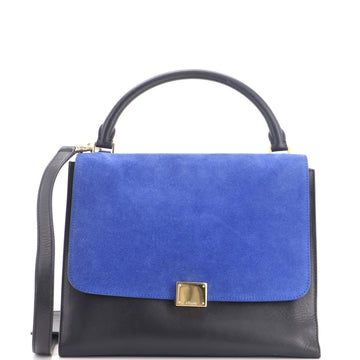 Celine Tricolor Trapeze Bag Suede Medium