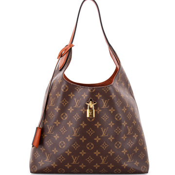 Louis Vuitton Flower Hobo Monogram Canvas with Leather