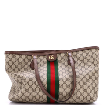 Gucci Ophidia Shopping Tote GG Coated Canvas Medium