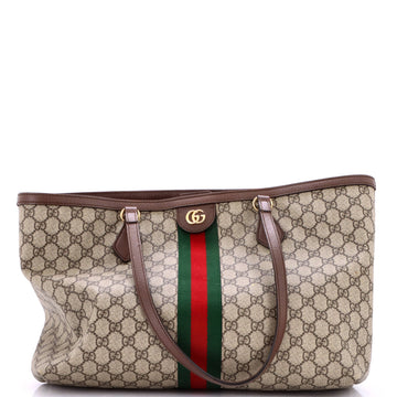 Gucci Ophidia Shopping Tote GG Coated Canvas Medium