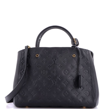 Louis Vuitton Montaigne Handbag Monogram Empreinte Leather MM