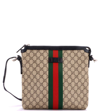 Gucci Web Messenger Bag GG Coated Canvas Medium