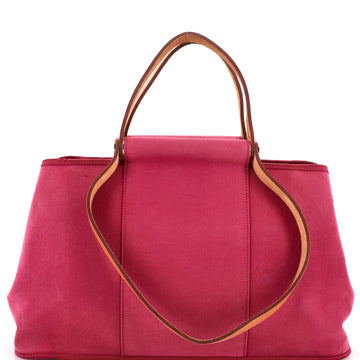 Hermes Cabag Elan Toile and Leather 39