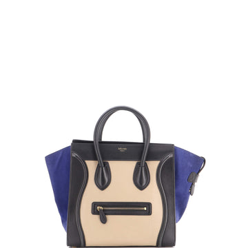 Celine Tricolor Luggage Bag Leather Mini