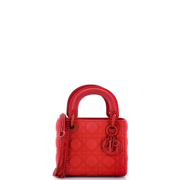 Christian Dior Ultra Matte Lady Dior Chain Bag Cannage Quilt Calfskin Mini