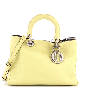 Christian Dior Diorissimo Tote Pebbled Leather Medium