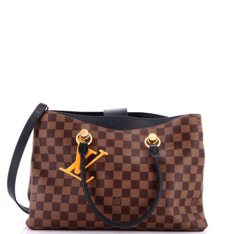 Louis Vuitton LV Riverside Handbag Damier with Leather