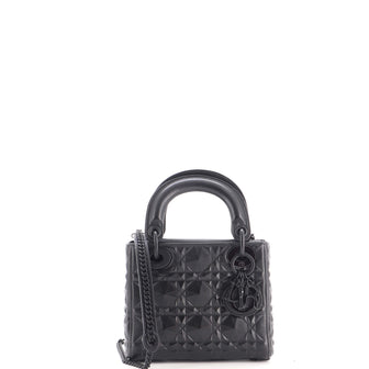 Christian Dior Lady Dior Bag Diamond Motif Cannage Calfskin Mini