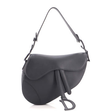 Christian Dior Ultra Matte Saddle Handbag Leather Medium