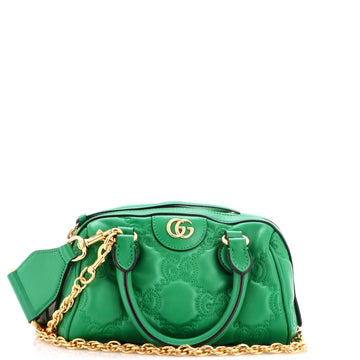 Gucci Ophidia Convertible Boston Top Handle Bag GG Matelasse Leather Mini