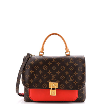 Louis Vuitton Marignan Handbag Monogram Canvas with Leather