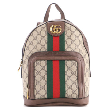 Gucci Ophidia Backpack GG Coated Canvas and Leather Small